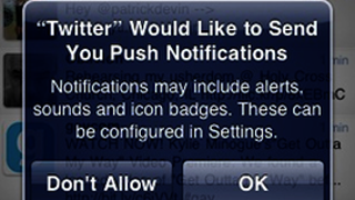 Twitter Adding Push Notifications to its iPhone App